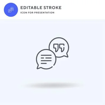 Speech Bubble icon vector, filled flat sign, solid pictogram isolated on white Illustrazione stock