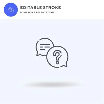 Speech Bubble icon vector, filled flat sign, solid pictogram isolated on white Stockillustratie