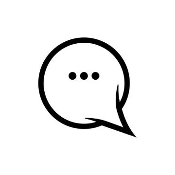 Speech bubble icon vector graphic design illustration Stock Illustration