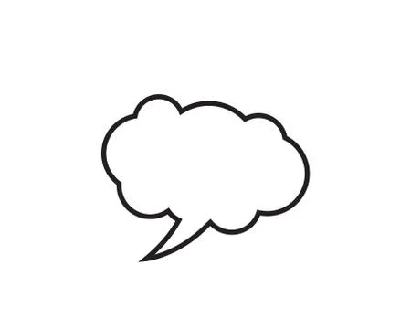 Speech bubble icon vector illustration Stock Illustration