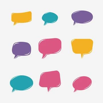 Speech bubble icon vector illustration Stock Illustration