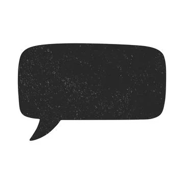 Speech Bubble Icon, Vector Illustration. Speech Bubble Silhouette, Speech B.. Stock Illustration