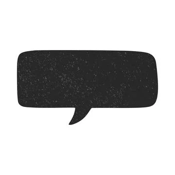 Speech Bubble Icon, Vector Illustration. Speech Bubble Silhouette, Speech Bubble Stock Illustration