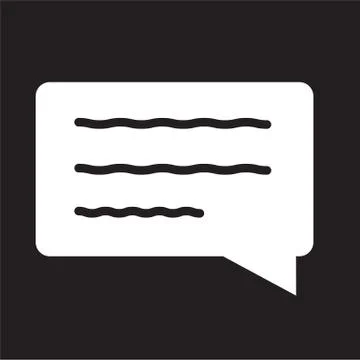 Speech bubble icon on white background. flat style.  speech bubble icon. Stock Illustration