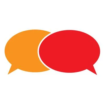 Speech bubble icon on white background. dialogue and discussion sign. Stock Illustration