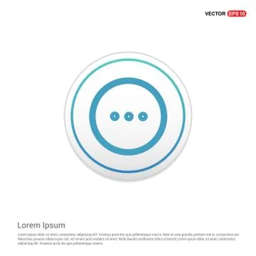Speech bubble icon - white circle button Illustrazione stock