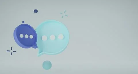 Speech bubble icons on isolate background.Chatbot notification.with empty cop Illustrazione stock