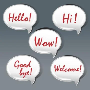 Speech bubble Stock Illustration