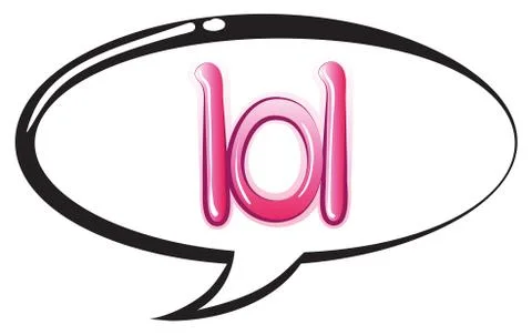 A speech bubble Stock Illustration