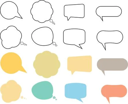 Speech bubble Stock Illustration