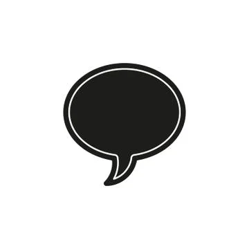 Speech bubble illustration, communication icon - conversation symbol, chat ic Stock Illustration