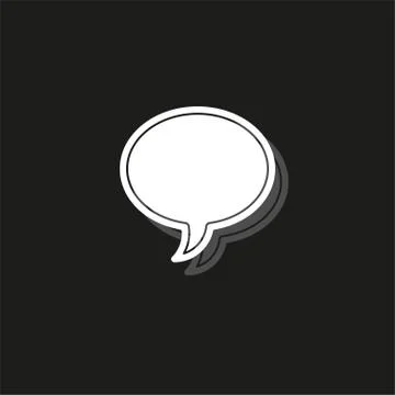 Speech bubble illustration, communication icon - conversation symbol, chat ic Stock Illustration