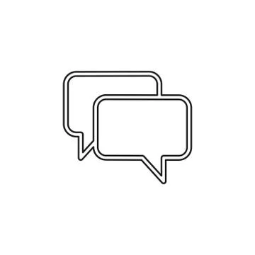 Speech bubble illustration, communication icon Stock Illustration
