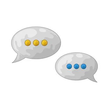 Speech bubble illustration Ilustração Stock