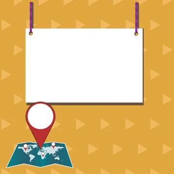 Speech Bubble With Important Message Above Map With Destination Point. Critical Ilustração Stock