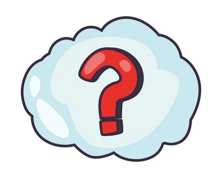 Speech bubble with interrogation sign cloud Stock Illustration