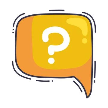 Speech bubble with interrogation sign isolated icon Illustrazione stock