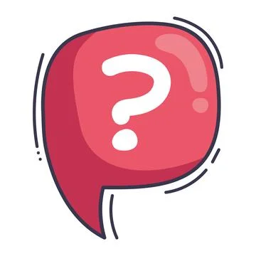 Speech bubble with interrogation sign layout イラスト素材