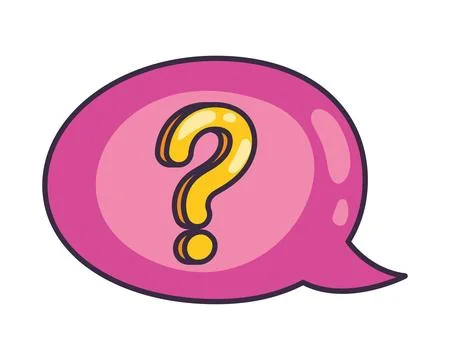 Speech bubble with interrogation sign layout イラスト素材