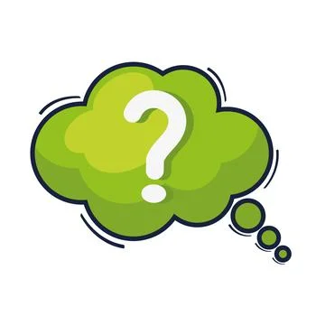Speech bubble with interrogation sign layout イラスト素材