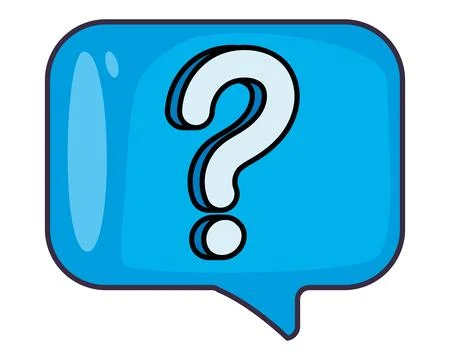Speech bubble with interrogation sign template Stock Illustration