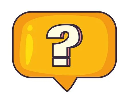 Speech bubble with interrogation sign vector icon Stock Illustration