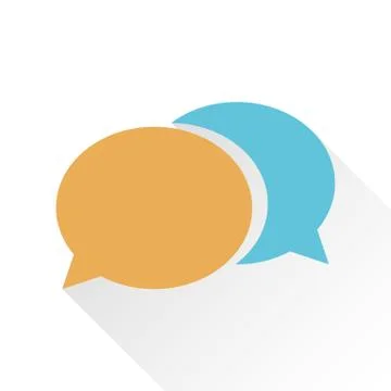 Speech bubble isolated icon Stock Illustration