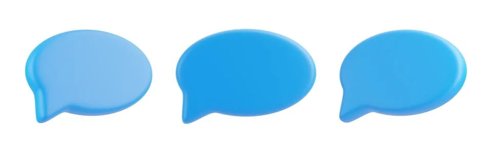 Speech bubble isolated on white background Illustrazione stock