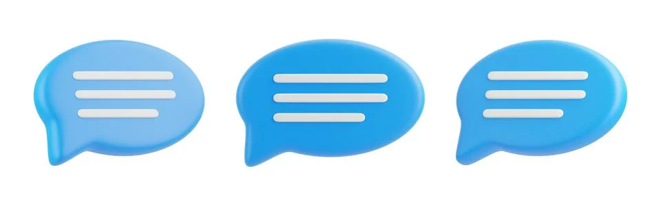 Speech bubble isolated on white background Illustrazione stock