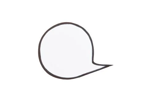 Speech bubble isolated on white background. 스톡 사진