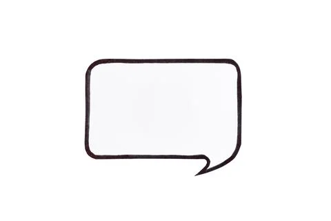 Speech bubble isolated on white background. 스톡 사진