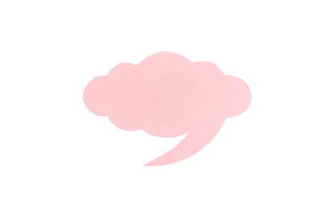 Speech bubble isolated on white background. 스톡 사진