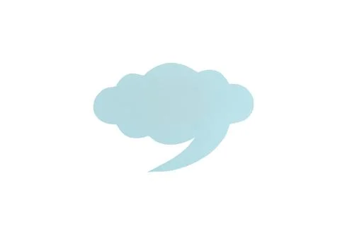Speech bubble isolated on white background. 스톡 사진