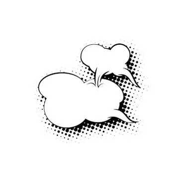 Speech Bubble Isolated on White Stock Illustration