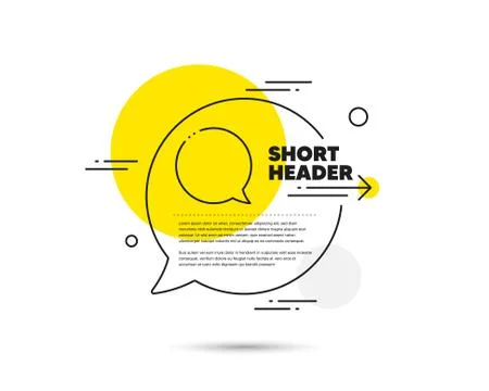 Speech bubble line icon. Chat sign. Social media message. Vector イラスト素材
