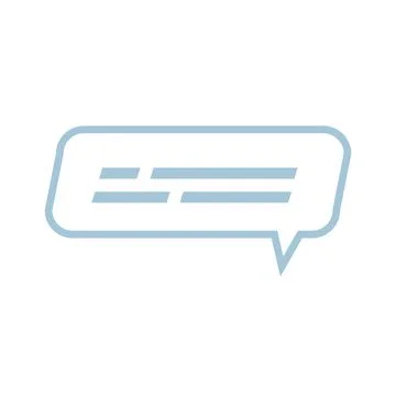 Speech bubble, line icon Stock Illustration