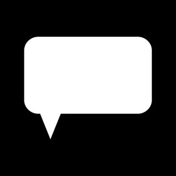 Speech bubble. Message box. Stock Illustration