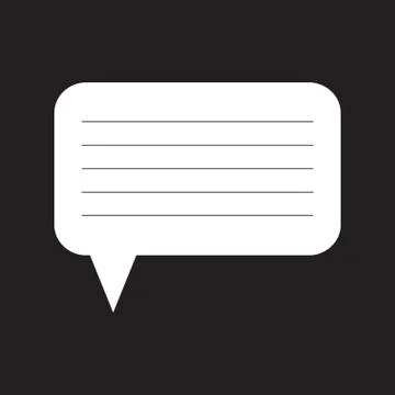 Speech bubble. Message box. Stock Illustration