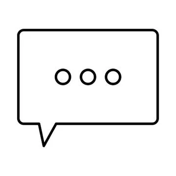 Speech bubble message icon vector illustration Stock Illustration