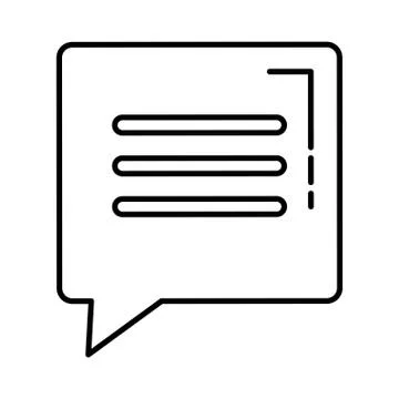 Speech bubble message icon vector illustration Illustrazione stock