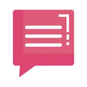 Speech bubble message icon vector illustration 스톡 일러스트