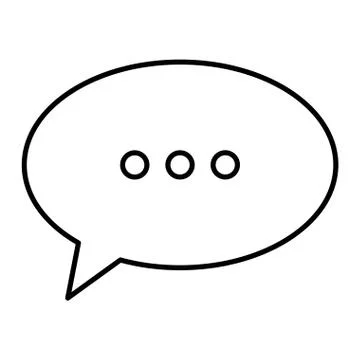 Speech bubble message icon vector illustration 스톡 일러스트