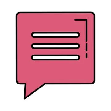Speech bubble message icon vector illustration 스톡 일러스트