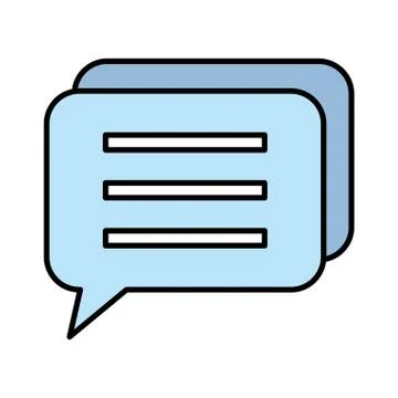 Speech bubble message icon vector illustration Illustrazione stock