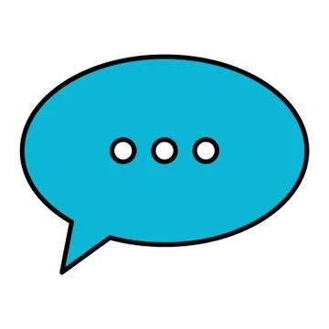 Speech bubble message icon vector illustration Illustrazione stock