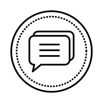 Speech bubble message icon vector illustration Illustrazione stock