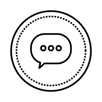 Speech bubble message icon vector illustration Stockillustratie