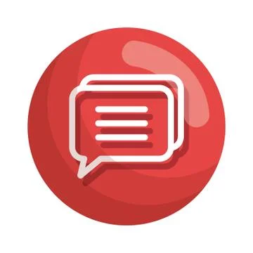 Speech bubble message icon vector illustration 스톡 일러스트