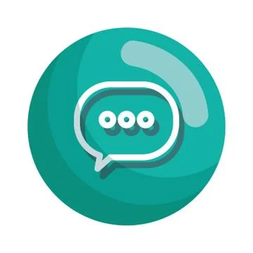 Speech bubble message icon vector illustration 스톡 일러스트