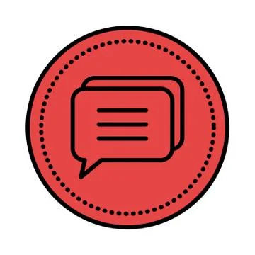 Speech bubble message icon vector illustration 스톡 일러스트